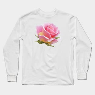 Pink Rose Long Sleeve T-Shirt